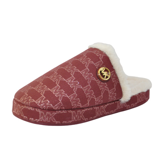 Michael Kors Alexis Closed Toe Outline Jacquard Slipper Mulberry 5 Nib - Picture 1 of 8
